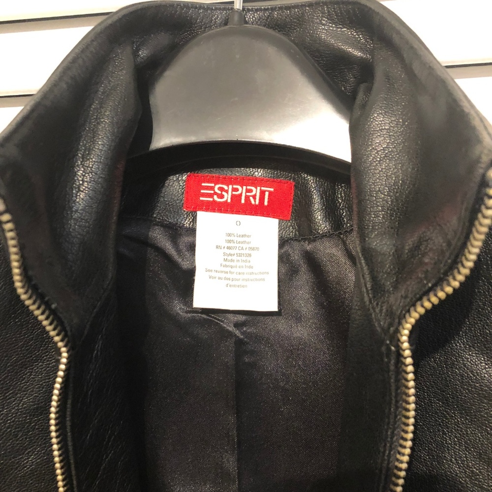 Esprit Leather Jacket - image 3